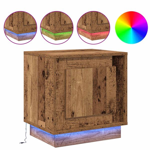 vidaXL Armadio da Notte Legno vecchio 44 x 34,5 x 45 cm