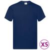 vidaXL Camicia 5 pcs Blu 5XL Cotone