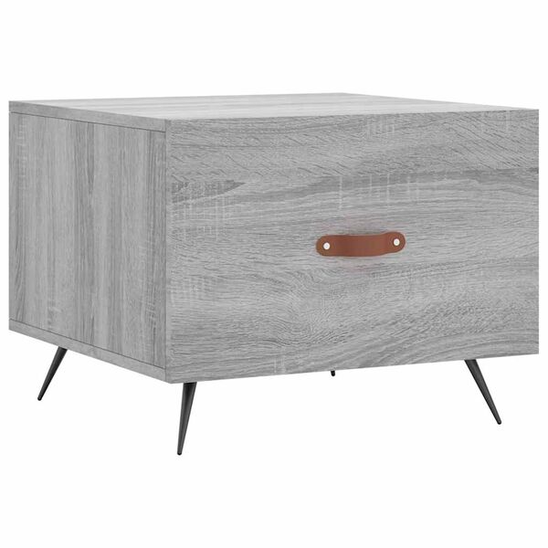 vidaXL Tavolino da Salotto Grigio Sonoma 50x50x40 cm Legno Multistrato