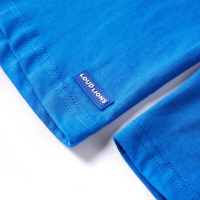 Maglietta da Bambino Maniche Lunghe Blu Cobalto 104