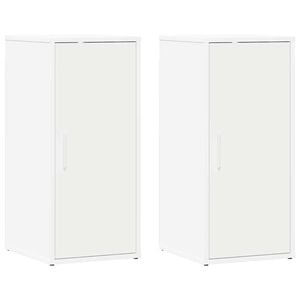 vidaXL Scarpiere 2 pz Bianche 32x35x70 cm in Truciolato