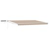 vidaXL Tettuccio Elettrico Retrattile Beige e Bianco 4 &times; 3 m