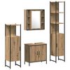 vidaXL Set di mobili per il bagno 4 pcs Marrone Legno multistrato
