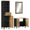 vidaXL Set Mobili da Bagno 3pz in Legno Massello di Mango