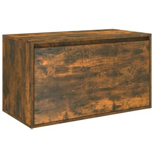 vidaXL Panca da Ingresso 80x40x45 cm Rovere Fumo in Legno Multistrato