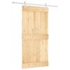 vidaXL Porta scorrevole Naturale e Bianco 100 x 210 cm