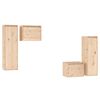 vidaXL Mobili Porta TV 4 pz in Legno Massello di Pino