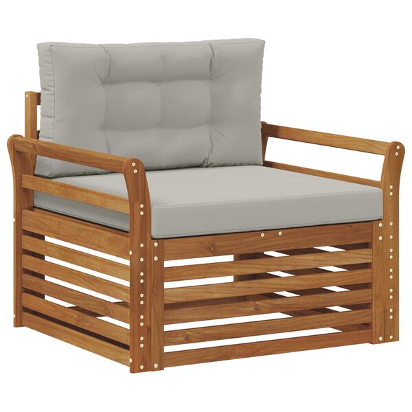 vidaXL Set di divani da esterno Legno di Acacia Massello e Poliestere