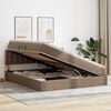vidaXL Letto con contenitore e materasso Cappuccino 180 x 200 cm