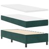 vidaXL Letto a Sorgente LED Verde Scuro 80 x 200 cm Tessuto
