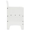 vidaXL Sedia da Giardino 4 pcs Bianco 53 x 49 x 85 cm PP