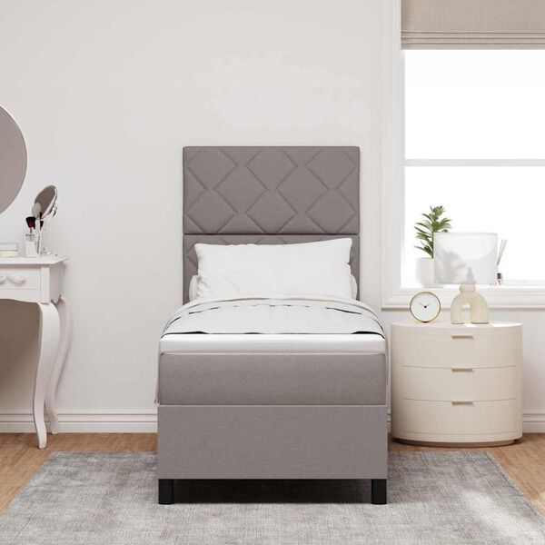 vidaXL Letto a molle con materasso Talpa 80 x 200 cm Tessuto