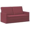 vidaXL Divano a 2 posti Rosso Vino 150 x 81 x 82 cm Tessuto