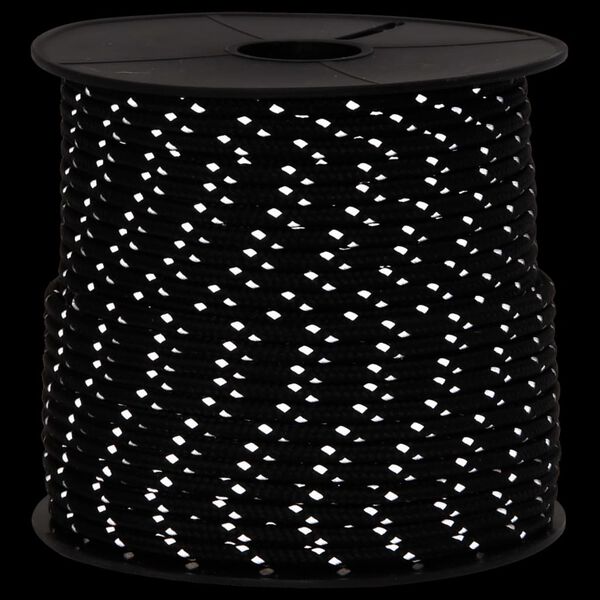 vidaXL Corda Tenda con Strisce Riflettenti e Chiavi 50 m 4 mm