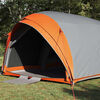 vidaXL Tenda tunnel Grigio e arancione 410 x 285 x 198 cm taffet&agrave;