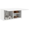 vidaXL Mobile da Bagno a Parete Bianco 60x25x30cm in Legno Multistrato