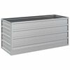 vidaXL Letto Rialzato Giardino 100x40x45 cm in Acciaio Zincato Argento