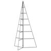 vidaXL Albero di Natale Decorativo in Metallo Nero 140 cm