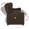 vidaXL Poltrona Massaggiante Reclinabile 4 Posti Marrone in Similpelle