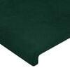 vidaXL Giroletto senza Materasso Verde Scuro 120x200 cm in Velluto