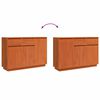 vidaXL Credenza Marrone cerato 110 x 34 x 75 cm Pino massello
