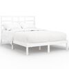vidaXL Giroletto Bianco in Legno Massello 120x200 cm