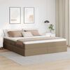 vidaXL Letto con contenitore e materasso Cappuccino 180 x 200 cm