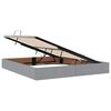 vidaXL Letto con contenitore e LED con led Grigio chiaro 180 x 200 cm