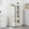 vidaXL Mobile da Bagno VIGO Bianco e Bianco Antico 68 x 34 x 110 cm