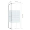 vidaXL Cabina Doccia ESG 70x70x180 cm