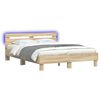 vidaXL Struttura del letto Sonoma 152 x 203 cm Legno ingegnerizzato