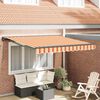 vidaXL Tenda Retrattile Multicolore 350 x 250 cm Alluminio e Tessuto