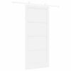 vidaXL Porta scorrevole Bianco 93 x 211 cm Pino massello