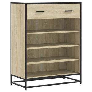 vidaXL Scarpiera Rovere Sonoma 75x38x97,5 cm Legno Multistrato Metallo