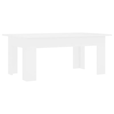 vidaXL Tavolino da Salotto Bianco 100x60x42 cm in Legno Multistrato