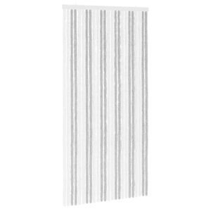 vidaXL Tenda per insetti in chenille Grigio chiaro e bianco