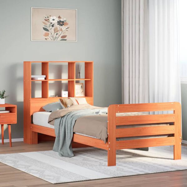 vidaXL Letto senza Materasso Marrone Cera 90x190 cm in Legno di Pino