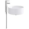 vidaXL Lavabo da bagno Cromato 40,5 x 40,5 x 15,5 cm Metallo
