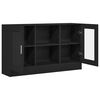vidaXL Credenza Rovere Nero 120 x 30,5 x 70 cm Legno multistrato