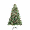 vidaXL Albero di Natale artificiale Verde 240 cm PVC e Metallo