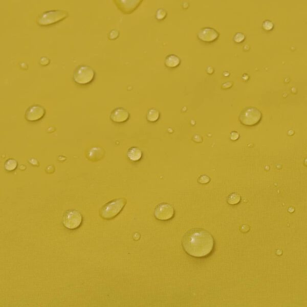 vidaXL Impermeabile Lungo Resistente all'Acqua con Cappuccio Giallo M