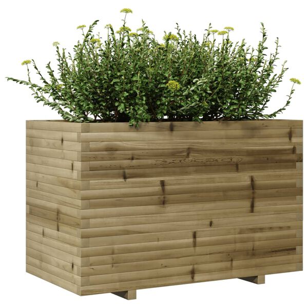 vidaXL Fioriera da Giardino 110x60x72 cm in Legno di Pino Impregnato