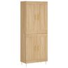 vidaXL Credenza Rovere Sonoma 69,5x34x180 cm in Legno Multistrato