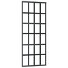 vidaXL Porta Scorrevole in Vetro ESG e Alluminio 76x205 cm Nera