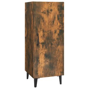 vidaXL Credenza Rovere Fumo 34,5x34x90 cm in Legno Multistrato