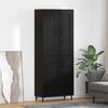 vidaXL Credenza con cassetto 2 pcs Rovere Nero Legno multistrato