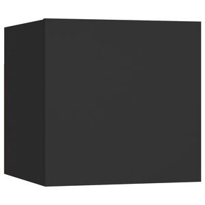 vidaXL Comodino Nero 30,5x30x30 cm in Legno Multistrato