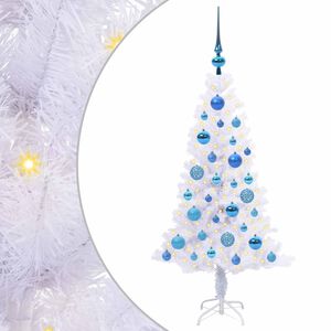 vidaXL Albero di Natale artificiale Bianco 120 cm PVC e Acciaio