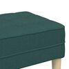 vidaXL panchina con cuscino Verde Scuro 113 x 57 x 39 cm Tessuto