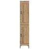 vidaXL Credenza Rovere artigianale 34,5 x 34 x 180 cm